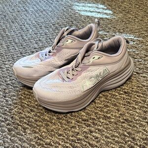 Hoka Bondi 8 Women's Light Purple Athletic Shoes